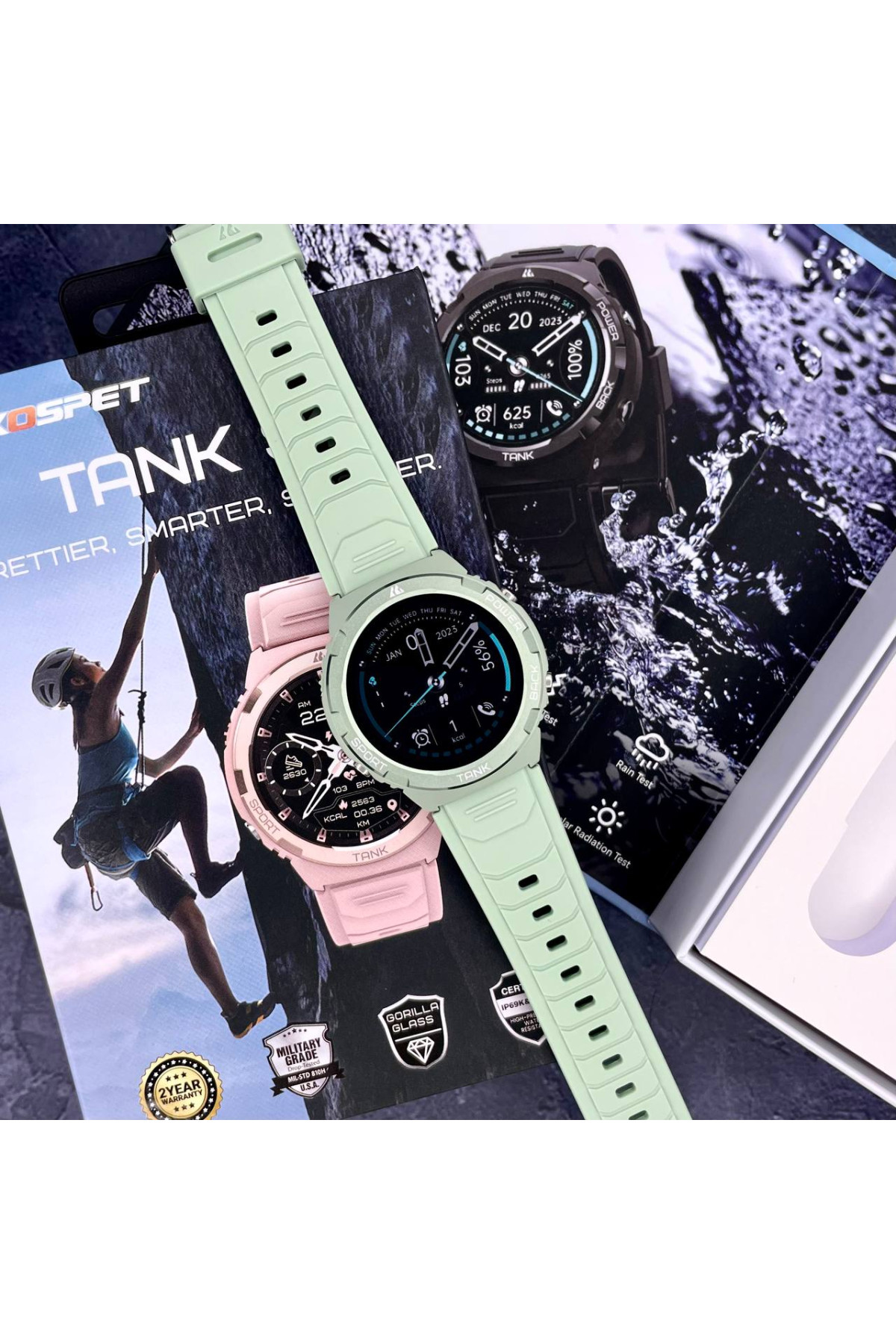 Смарт годинники Kospet Kospet Kospet Tank S1 Green