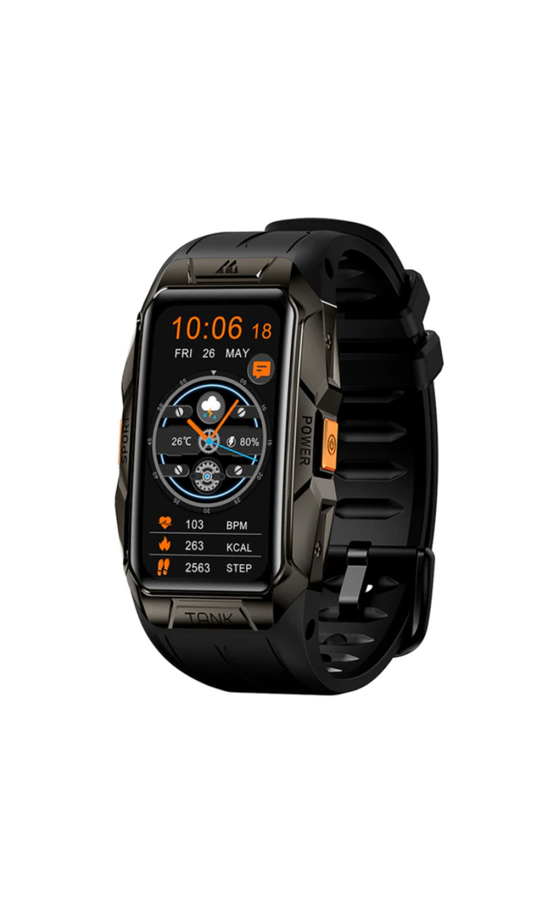 Смарт годинники Kospet Kospet Kospet Tank X1 Black