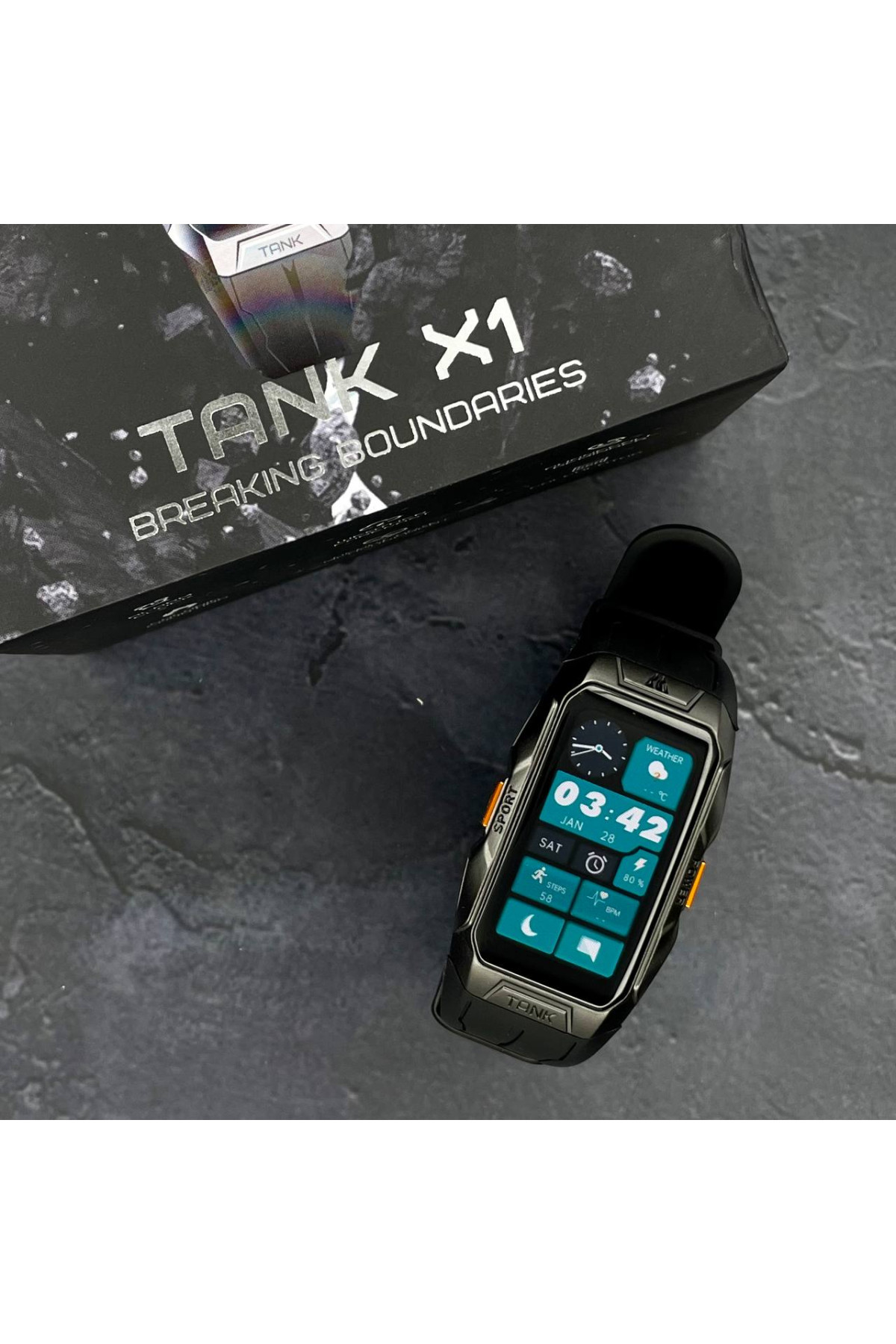 Смарт годинники Kospet Kospet Kospet Tank X1 Black