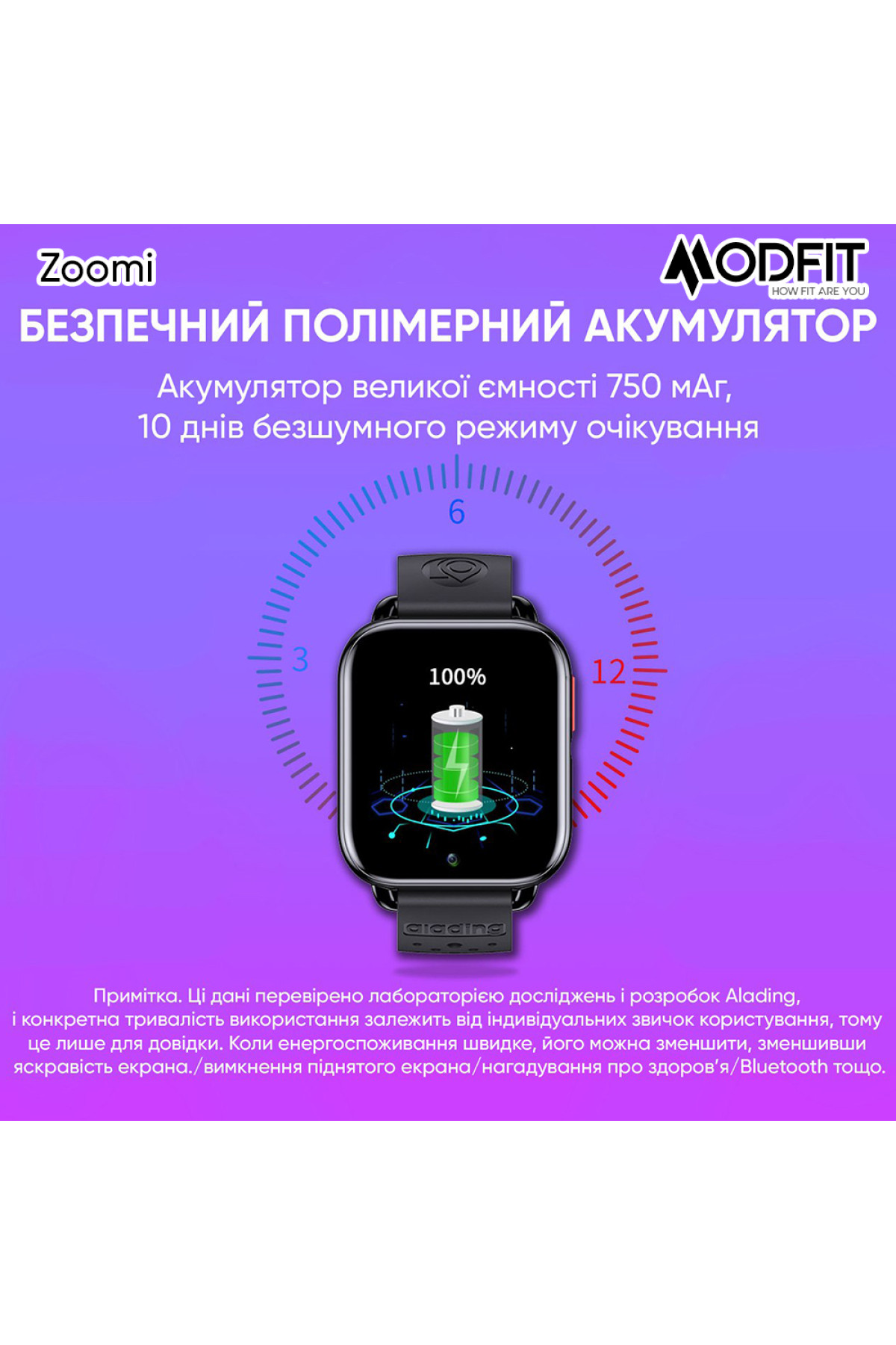 Смарт годинники Modfit Modfit Modfit Zoomi Blue