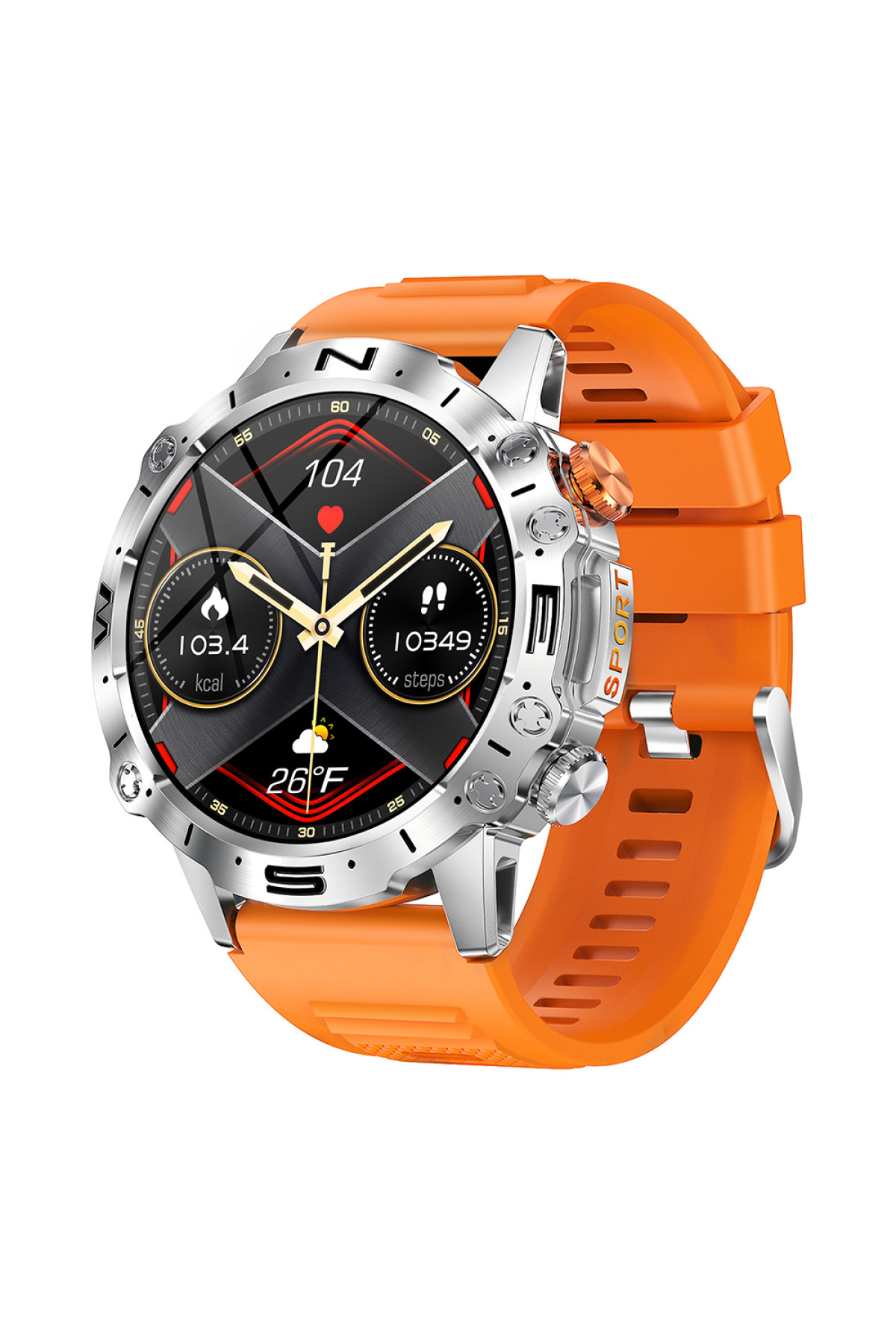 Смарт годинники Modfit Modfit Modfit Combat Silver Orange