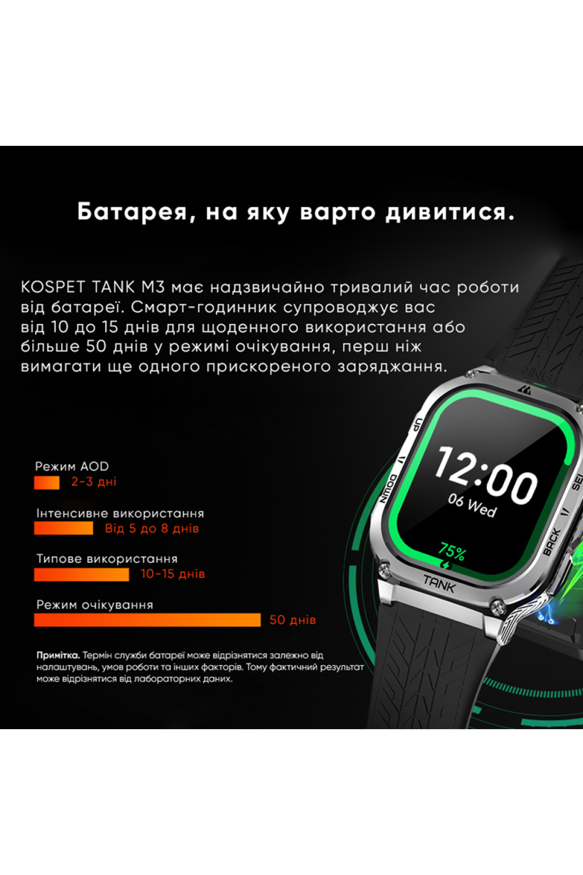 Смарт годинники Kospet Kospet Kospet TANK M3 Silver