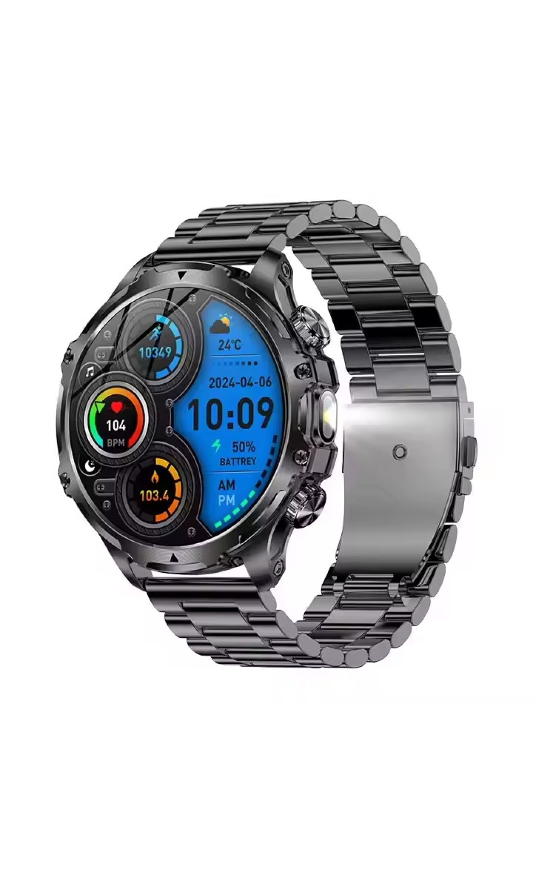Смарт годинники Modfit Modfit Розумний годинник Modfit Tactic Blaze Black Steel + ремінець в подарунок