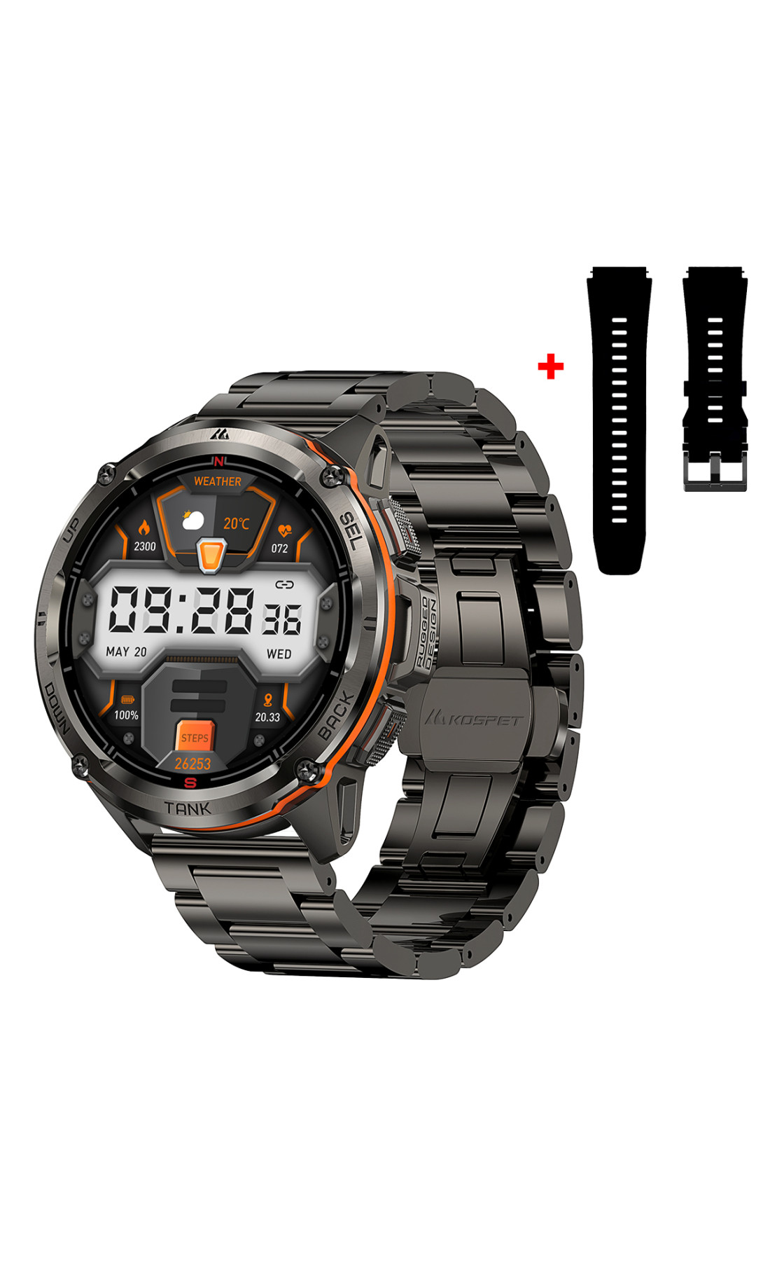 Смарт годинники Kospet Kospet Kospet TANK T3 ULTRA Black Special Edition