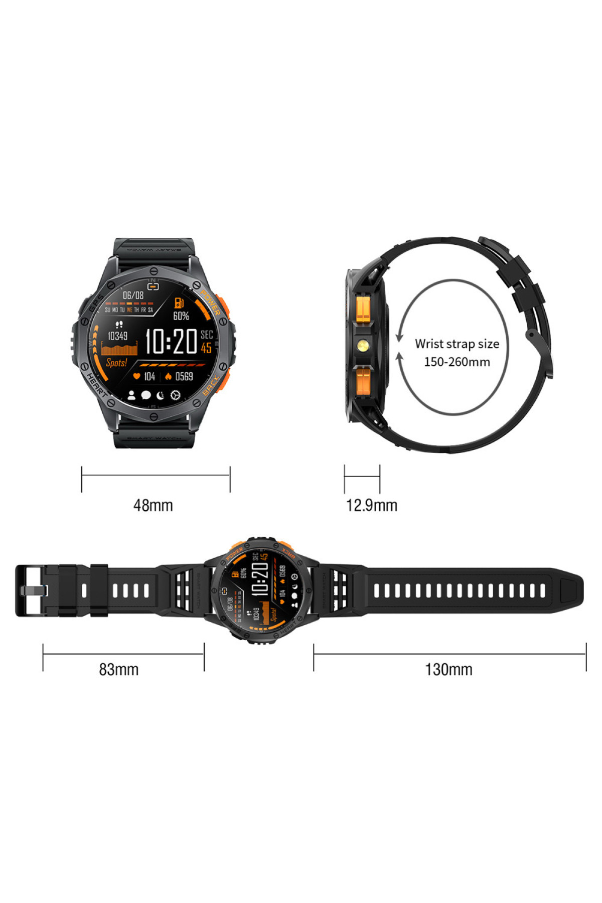 Смарт годинники Modfit Modfit Modfit Pathfinder GPS Compass Black