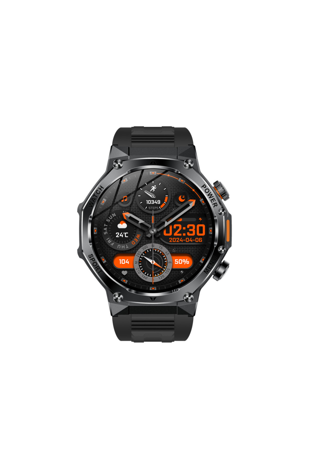 Смарт годинники Modfit Modfit Modfit Titan-X Black Silica