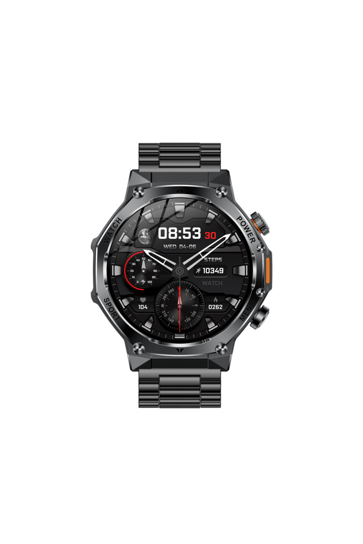 Смарт годинники Modfit Modfit Modfit Titan-X Black Steel