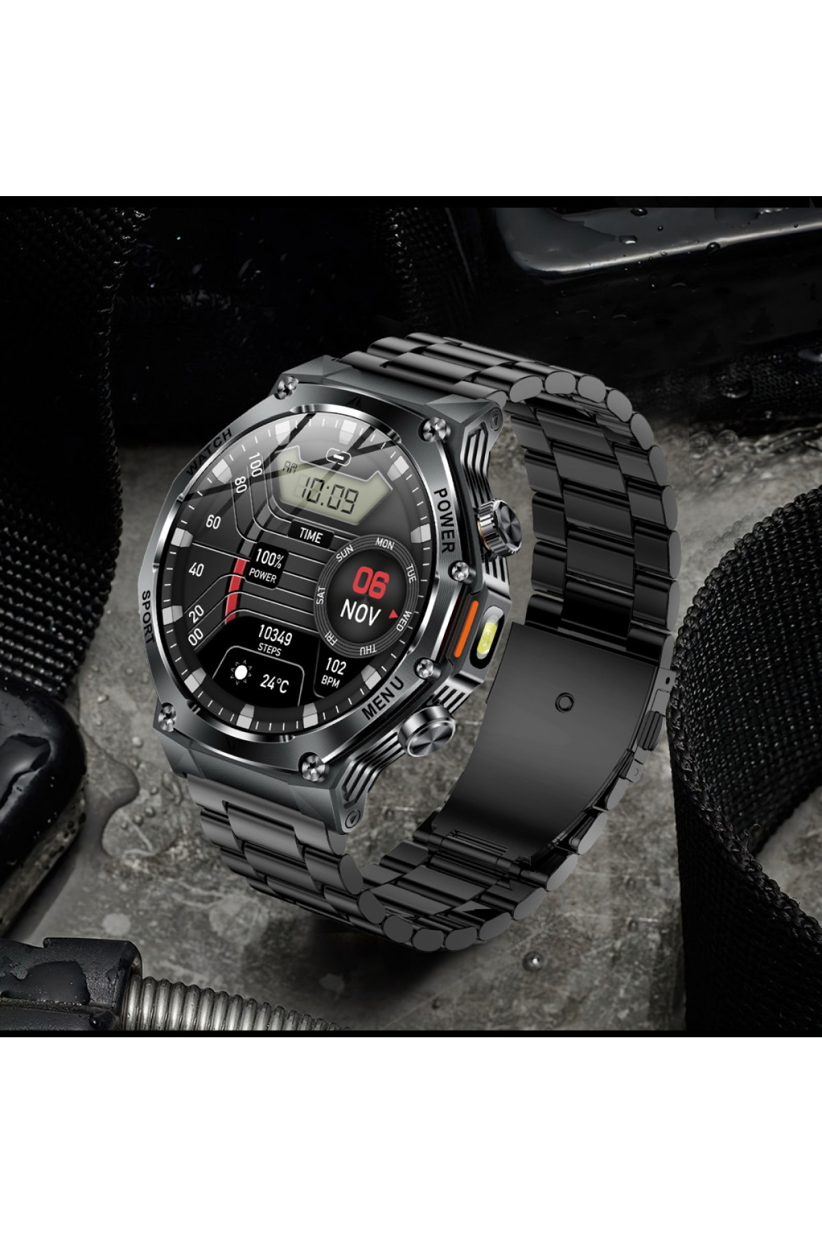 Смарт годинники Modfit Modfit Modfit Titan-X Black Steel